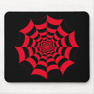 Spider web Chequered Mouse Mat