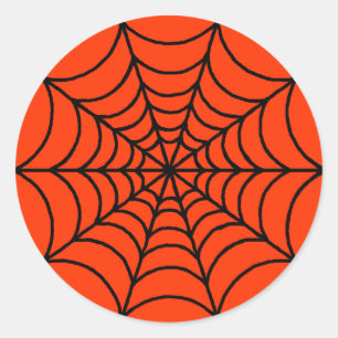 Spider Web Classic Round Sticker