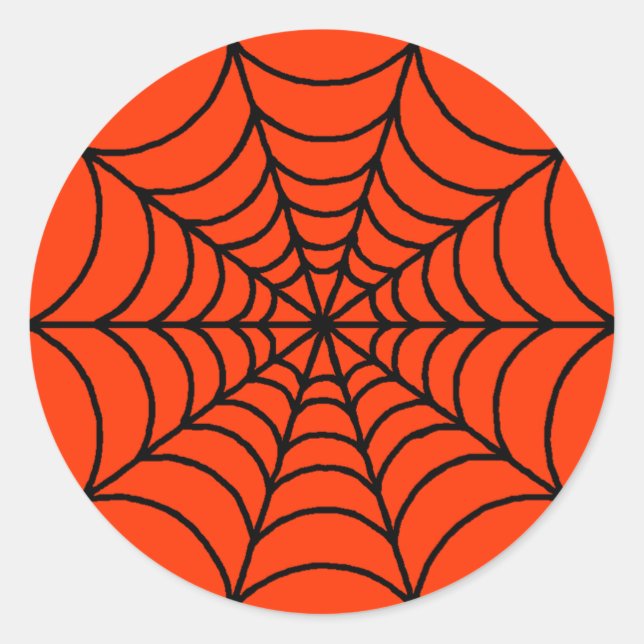 Spider Web Classic Round Sticker (Front)