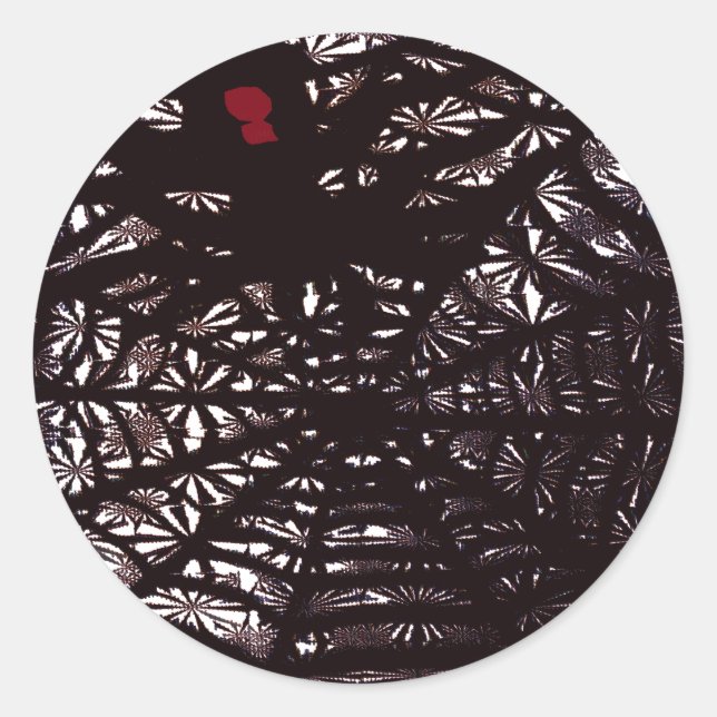 Spider Web Classic Round Sticker (Front)