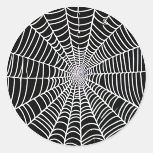  Spider  Web  Classic Round Sticker
