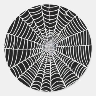  Spider  Web  Classic Round Sticker