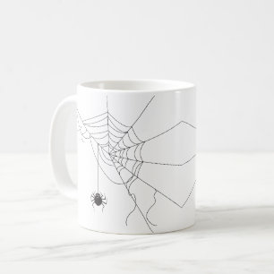spider web coffee mug