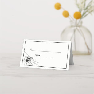 Spider Web Escort Card Place Card