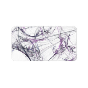 Spider Web Fractal Background Address Sticker