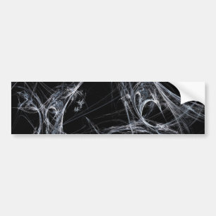 Spider Web Fractal Background Bumper Sticker