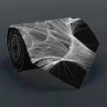 Spider Web Fractal Design Tie<br><div class="desc">Cool looking white web is great for Halloween decorating</div>