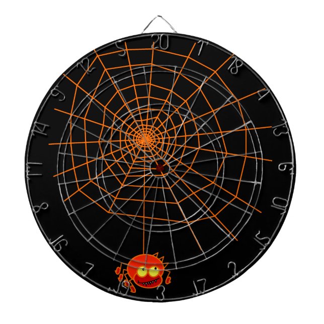 Spider Web Halloween  Dart Board (Front)