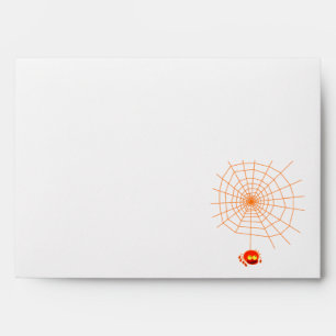 Spider Web Halloween Envelope
