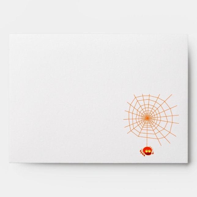 Spider Web Halloween Envelope (Front)