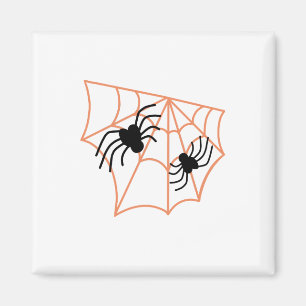 Spider Web Halloween Magnet