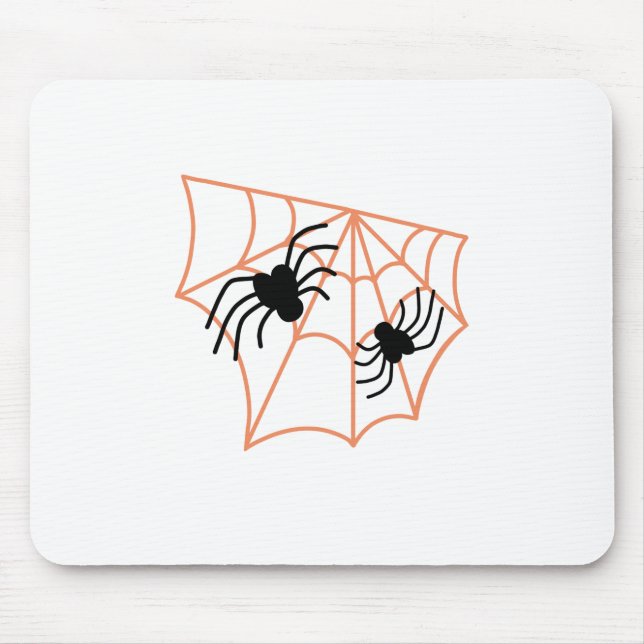 Spider Web Halloween Mouse Mat (Front)