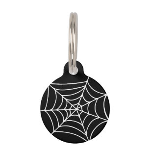Spider Web Halloween Pet Tag