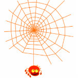 Spider Web Halloween Photo Sculpture<br><div class="desc">Spider web Halloween design. This design is customisable and is available for a variety of products. Text adding is optional.</div>