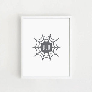 Spider Web. Halloween Poster