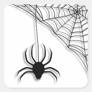 Spider Web Halloween Stickers