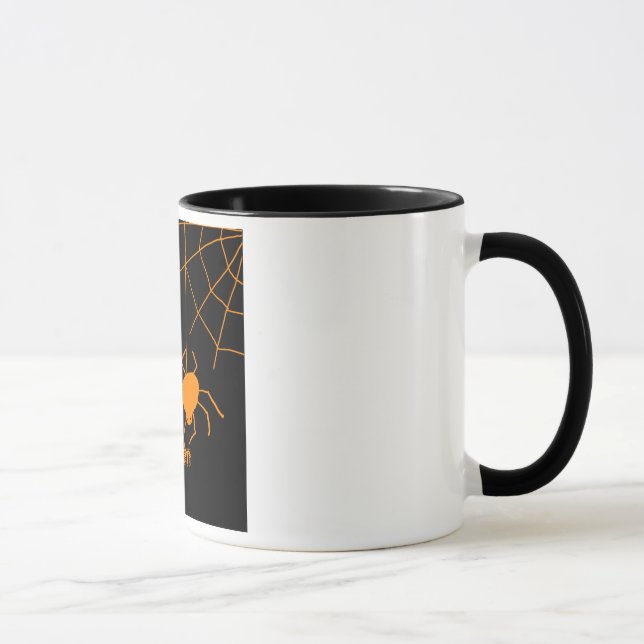Spider Web Happy Halloween Mug (Right)