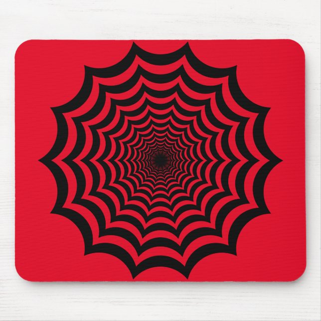 Spider Web Hypnotic Mouse Mat (Front)