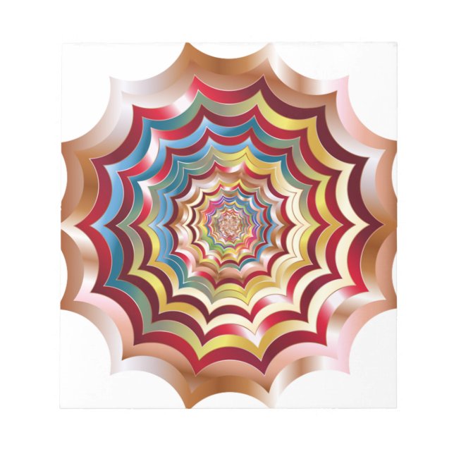 spider web hypnotic revitalised notepad (Front)