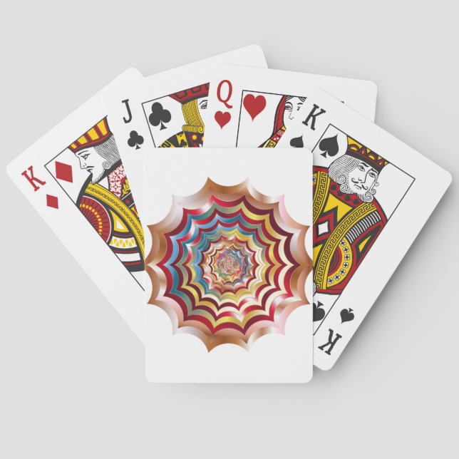 spider web hypnotic revitalised playing cards (Back)