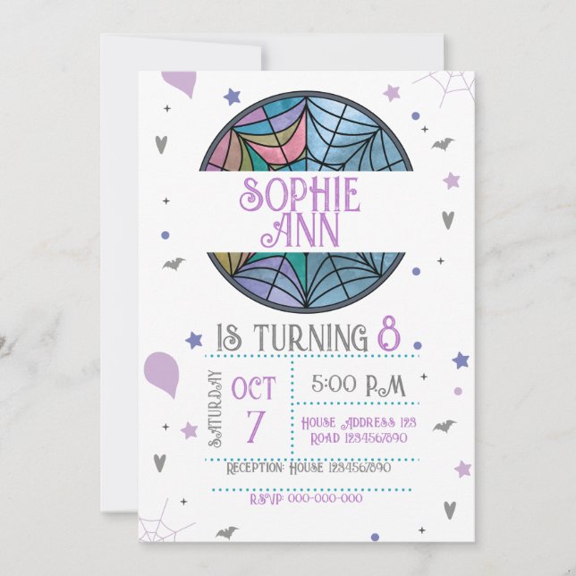 Spider Web Invitation (Front)