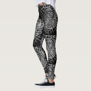 Spider Web Leggings – Gothic Halloween Cobweb