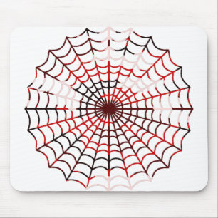 Spider web mouse mat