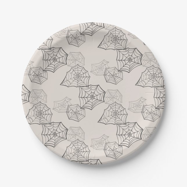 Spider Web Paper Plate (Front)