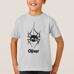 Spider Web Personalise Halloween T-Shirt