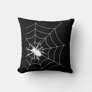 Spider Web Pregnancy Announcement Halloween Cushion