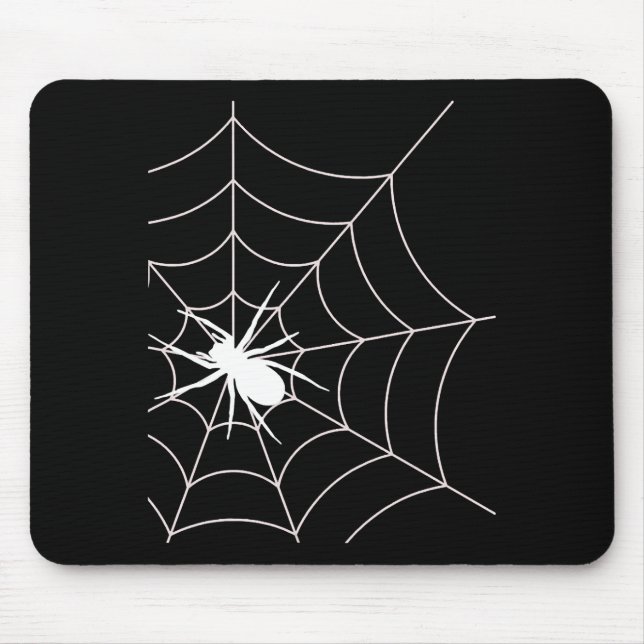 Spider Web Pregnancy Announcement Halloween Mouse Mat (Front)