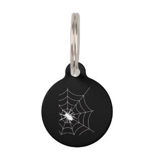 Spider Web Pregnancy Announcement Halloween Pet Tag