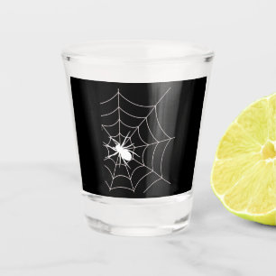 Spider Web Pregnancy Announcement Halloween Shot Glass