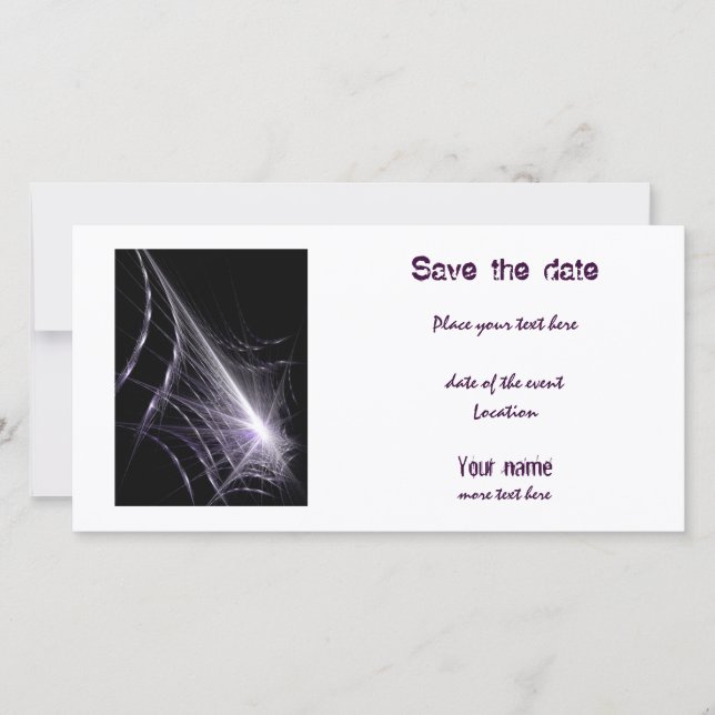 Spider Web Save The Date (Front)