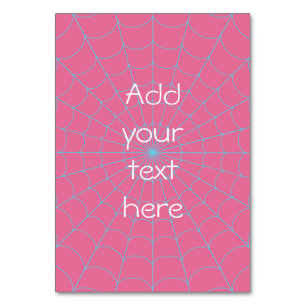 Spider Web (Sky Blue) Table Number