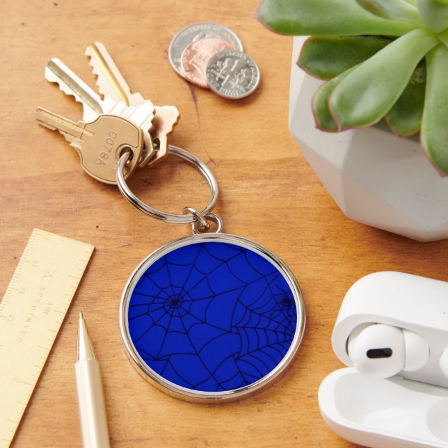 Spider Web, Spider Net, Cobweb, Spider, Insect Key Ring (Desk)