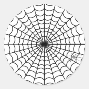 Spider web sticker