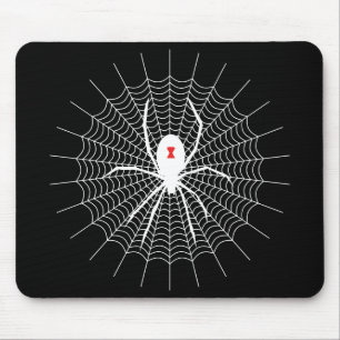 Spider Web Style With Black Widow Mouse Mat