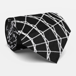 Spider Web Tie-White Tie