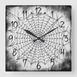 Spider Web Wall Clock
