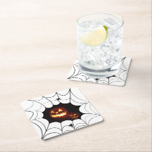 Spider Web with Pumpkins