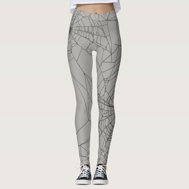 Spider web Yoga Leggings (Front)
