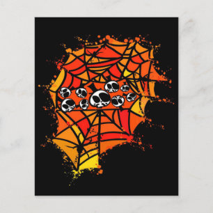 Spider Webs Spiders Skull Flyer