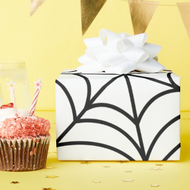 spider webs Wrapping Paper  (Birthday Party)