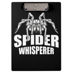 Spider Whisperer Halloween Tarantula Spider Gift Clipboard