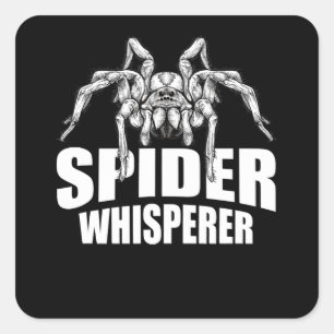 Spider Whisperer Halloween Tarantula Spider Gift Square Sticker