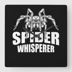 Spider Whisperer Halloween Tarantula Spider Gift Square Wall Clock