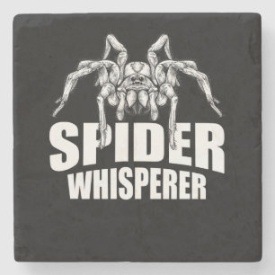 Spider Whisperer Halloween Tarantula Spider Gift Stone Coaster