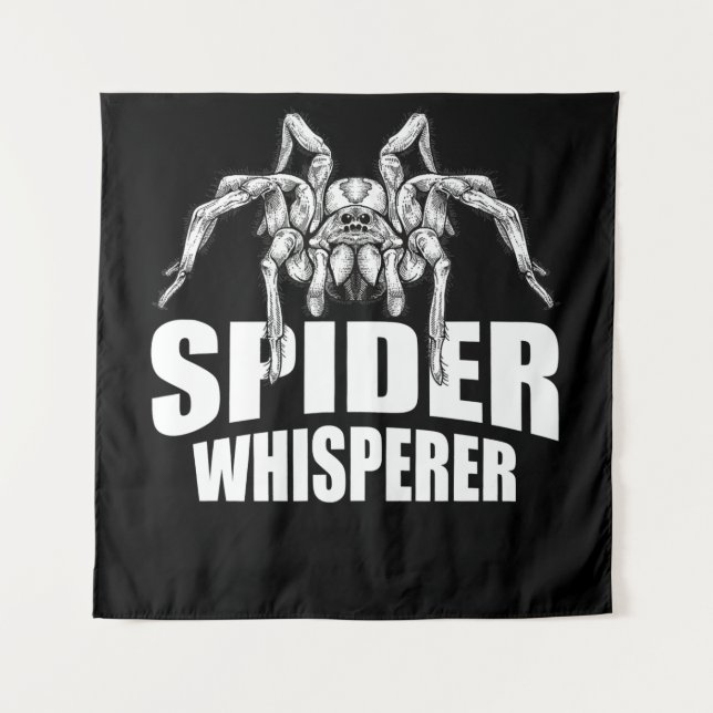 Spider Whisperer Halloween Tarantula Spider Gift Tapestry (Front)