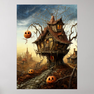 Spider Witch Art House Poster